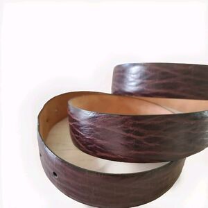 Johnston & Murphy Mens 44 Brown Belt 8412 Silver Buckle